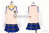 Tokimeki Memorial 4 Girls Side Hanegasaki Academy Summer Female Uniform Blue Cosplay Costume
