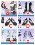 Project Sekai Colorful Stage PJSK ﻿ Nightcord at 25:00 Yoisaki Kanade Black Brown White Purple Cosplay Shoes Boots