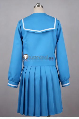 Tokimeki Memorial 4 Maki Hoshikawa School Uniform Blue Cosplay Costume