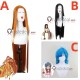 Mermaid Melody Sara Orange Black Hanon Blue Styled Cosplay Wig