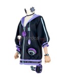 Hyperdimension Neptunia Neptune Purple Black Overcoat Cosplay Costume
