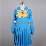 Tokimeki Memorial 4 Maki Hoshikawa School Uniform Blue Cosplay Costume