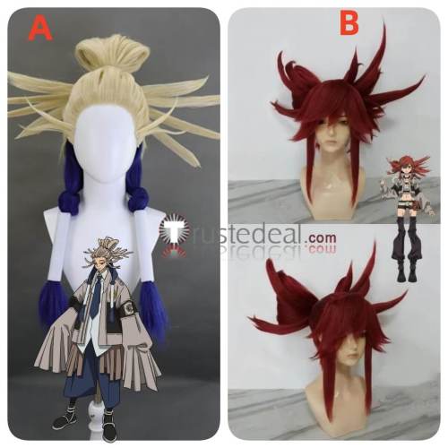 Gachiakuta Riyo Reaper Tamsy Caines Blonde Red Styled Cosplay Wig 2