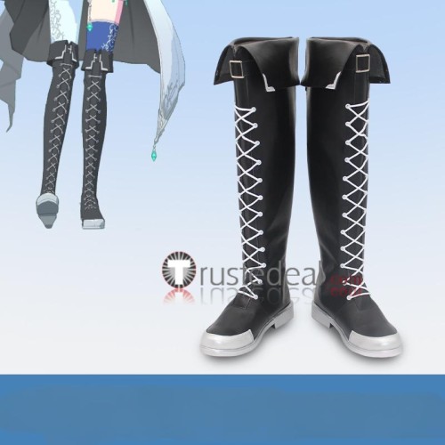 Project Sekai Colorful Stage PJSK Nightcord at 25:00 Akiyama Mizuki Black White Cosplay Shoes Boots