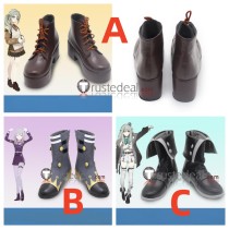 Project Sekai Colorful Stage PJSK Wonderlands x Showtime Kusanagi Nene Black Brown Grey Cosplay Shoes Boots