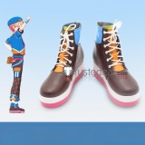 Project Sekai Colorful Stage PJSK Wonderlands x Showtime Tenma Tsukasa Black White Pink Brown Cosplay Shoes Boots