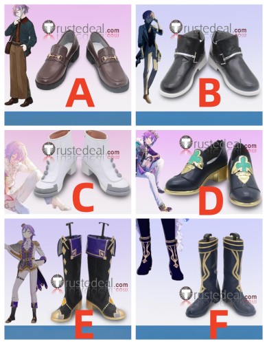 Project Sekai Colorful Stage PJSK ﻿Wonderlands x Showtime WSWL 2 WxS World Link Crown of Suit Kamishiro Rui Black White Brown Cosplay Shoes Boots