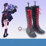 Project Sekai Colorful Stage PJSK Vivid BAD SQUAD Shiraishi An ULTRA C Black Blue Grey Cosplay Shoes Boots