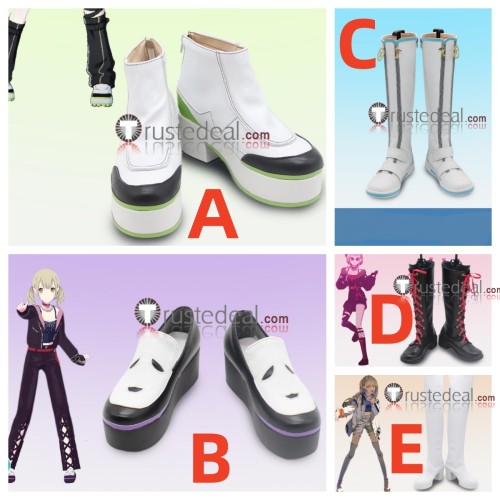 Project Sekai Colorful Stage PJSK Vivid BAD SQUAD Azusawa Kohane ULTRA C 2nd Anniversary Black White Cosplay Shoes Boots