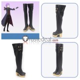 Project Sekai Colorful Stage PJSK ﻿Wonderlands x Showtime Kamishiro Rui Black White Brown Cosplay Shoes Boots
