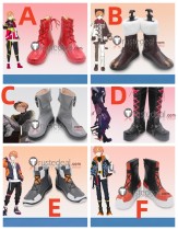 Project Sekai Colorful Stage PJSK ﻿Vivid BAD SQUAD VBS ULTRA C Shinonome Akito Black Red Brown Grey Cosplay Shoes Boots