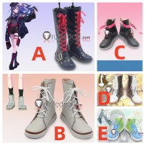 Project Sekai Colorful Stage PJSK Vivid BAD SQUAD Shiraishi An ULTRA C Black Blue Grey Cosplay Shoes Boots