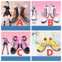 Project Sekai Colorful Stage PJSK Vivid BAD SQUAD Azusawa Kohane Hot Air Girl Black White Pink Yellow Cosplay Shoes Boots
