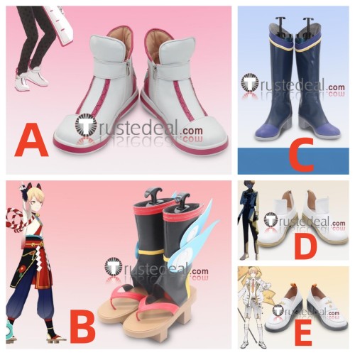 Project Sekai Colorful Stage PJSK Wonderlands x Showtime Tenma Tsukasa Colorful Live 2nd Will 3rd Anniversary Black White Blue Cosplay Shoes Boots