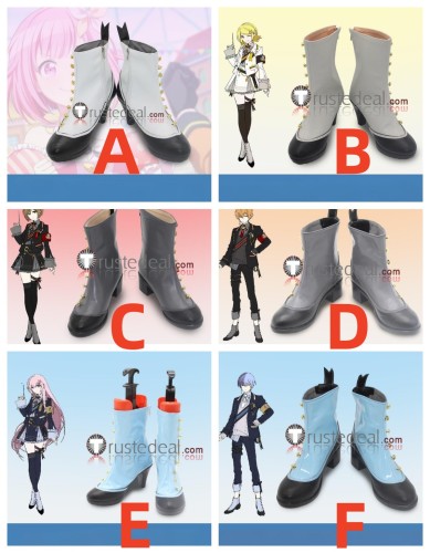 Project Sekai Colorful Stage PJSK 2.5 Anniversary Miku Kaito Kagamine Len Wonderlands x Showtime Nightcord at 25:00 Vivid BAD SQUAD Cosplay Shoes Boots