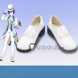 Vocaloid Kaito Project Sekai Colorful Stage PJSK Clown Blue Brown White Cosplay Shoes Boots