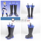 Vocaloid Kagamine Rin 15th Anniversary Magical Mirai 2023 Project Diva X Burning Stone Black White Cosplay Shoes Boots