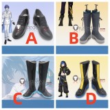 Vocaloid Kaito Project Sekai Colorful Stage PJSK Magical Mirai 2023 Black Cosplay Shoes Boots