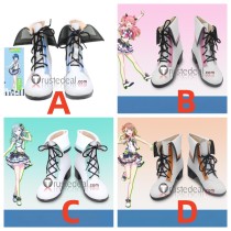 Project Sekai Colorful Stage MORE MORE JUMP! Hanasato Minori Hinomori Shizuku Momoi Airi Kiritani Haruka White Cosplay Shoes Boots