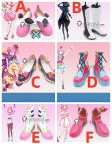 Project Sekai Colorful Stage PJSK Wonderlands x Showtime WxS World Link Crown of Suit Otori Emu White Pink Cosplay Shoes Boots