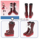 Project Sekai Colorful Stage MORE MORE JUMP! Hanasato Minori White Brown Cosplay Shoes Boots