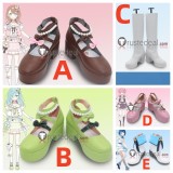 Project Sekai Colorful Stage MORE MORE JUMP! 4th Anniversary Hanasato Minori Hinomori Shizuku Momoi Airi Kiritani Haruka Brown Green Pink White Cosplay Shoes Boots