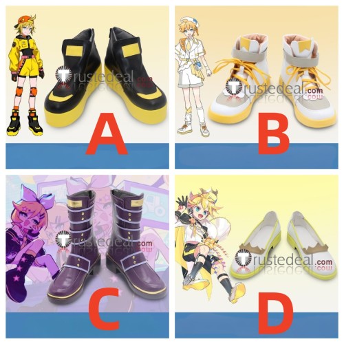 Vocaloid Kagamine Rin Len Magical Mirai 2023 2024 14th Anniversary Cosplay Shoes Boots