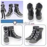 Tougen Anki Legend of the Cursed Blood Shiki Ichinose Tsubakiri Momomiya Black Cosplay Shoes Boots