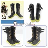 Vocaloid Kagamine Rin 10th Anniversary Magical Mirai 2024 The Raccoon Black White Cosplay Shoes Boots