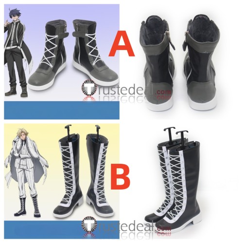 Tougen Anki Legend of the Cursed Blood Shiki Ichinose Tsubakiri Momomiya Black Cosplay Shoes Boots