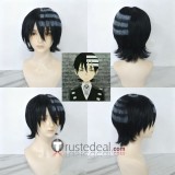 Soul Eater Death the Kid Tsubaki Nakatsukasa Black Styled Cosplay Wig