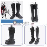 Arknights Priestess Lemuen Lappland Black Silver Cosplay Shoes Boots