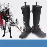 Arknights Priestess Lemuen Lappland Black Silver Cosplay Shoes Boots