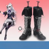 Arknights Priestess Lemuen Lappland Black Silver Cosplay Shoes Boots