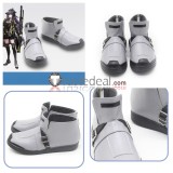 Arknights Young Lemuen Jessica Black Grey Cosplay Shoes Boots