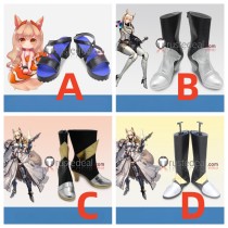 Arknights Nearl Swimsuit Blue Black Cosplay Shoes Boots