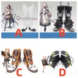 Arknights Kirin X Yato Theresa Kroos Black White Brown Cosplay Shoes Boots