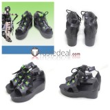 Arknights Luo Xiaohei Sanguinarch La Pluma Rosmontis Black White Cosplay Shoes Boots