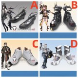 Arknights Virtuosa Pepe Chongyue Aurora Black White Grey Cosplay Shoes Boots