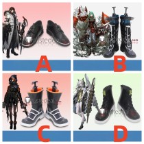 Arknights Gnosis Hoshiguma Skullshatterer Kal'tsit Black Cosplay Shoes Boots
