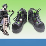 Arknights Luo Xiaohei Sanguinarch La Pluma Rosmontis Black White Cosplay Shoes Boots