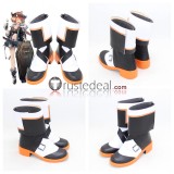 Arknights Papyrus Ch'en the Holungday Croissant Rosa Poca Default Black White Brown Cosplay Shoes Boots