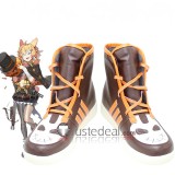 Arknights Kirin X Yato Theresa Kroos Black White Brown Cosplay Shoes Boots