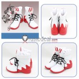 Arknights April Lessing Franka Black White Cosplay Shoes Boots