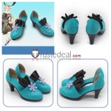 Arknights Ascalon Viviana Edministrator Blue Grey Cosplay Shoes Boots