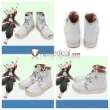 Arknights Luo Xiaohei Sanguinarch La Pluma Rosmontis Black White Cosplay Shoes Boots