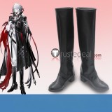 Arknights Luo Xiaohei Sanguinarch La Pluma Rosmontis Black White Cosplay Shoes Boots