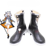 Arknights Ray Shu Ptilopsis Black White Brown Cosplay Shoes Boots