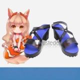 Arknights Nearl Swimsuit Blue Black Cosplay Shoes Boots