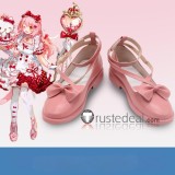 Arknights Specter Goldenglow Sanrio Collaboration Eyjafjalla the Hvít Aska Black Pink White Brown Cosplay Shoes Boots